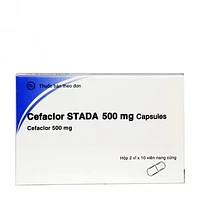 Cefaclor Stada 500mg kháng sinh điều trị nhiễm khuẩn (Hộp 2 vỉ x 8 viên)