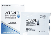 Acuvail Allergan thuốc nhỏ mắt dùng để điều trị đau và viêm sau khi phẫu thuật đục thủy tinh thể (30 ống x 0.4ml)
