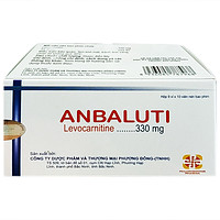 Anbaluti 330mg Phương Đông dùng cho điều trị thiếu hụt carnitine nguyên phát và thứ phát (9 vỉ x 10 viên thuốc)
