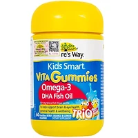 NATURE'S WAY KIDS SMART VITA GUMMIES OMEGA 3 - Hỗ Trợ Não Bộ & Mắt Cho Trẻ Em (Hộp 60 Viên).
