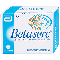 Betaserc Tab 24mg điều trị các triệu chứng chóng mặt tái phát hộp 5 vỉ x 10 viên nén