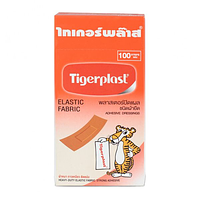 Băng cá nhân vải TIGERPLAST ELASTIC FABRIC hộp 100 miếng
