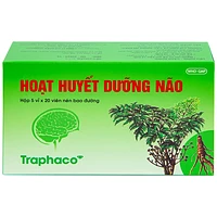 Hoạt Huyết Dưỡng Não điều trị suy giảm trí nhớ, căng thẳng thần kinh hộp 5 vỉ x 20 viên bao đường