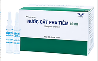 Nước cất pha tiêm 10ml Bidiphar - Hòa tan các thuốc tiêm dạng bột