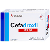 Cefadroxil 500mg Domesco điều trị nhiễm khuẩn (Hộp 2 vỉ x 10 viên)