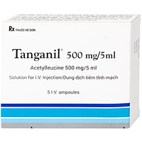 Thuốc tiêm Tanganil 500mg/5ml Pierre Fabre điều trị triệu chứng các cơn chóng mặt (1 vỉ x 5 ống x 25ml)