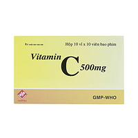 Vitamin C 500mg Vidipha điều trị bệnh do thiếu Vitamin C hộp 10 vỉ x 10 viên