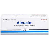 Aleucin 500mg Bidiphar điều trị các cơn chóng mặt (Hộp 3 vỉ x 10 viên)