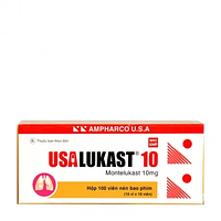 USAlukast 10mg Ampharco dự phòng và điều trị hen phế quản mạn tính (hộp 100 viên)