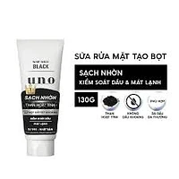 Uno sữa rửa mặt nam sạch nhờn giúp làm sạch bụi bẩn từ sâu bên trong tuýp 130g