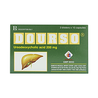 Dourso điều trị sỏi túi mật và bệnh gan mật mạn tính hộp 3 vỉ x 10 viên