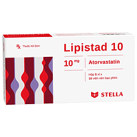 Viên nén Lipistad 10 Stella điều trị tăng cholesterol máu (5 vỉ x 10 viên)