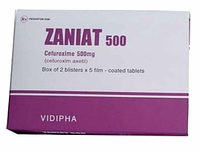 Zaniat 500mg điều trị nhiều loại nhiễm khuẩn hộp 2 vỉ x 5 viên