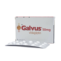 Galvus 50mg Novartis hỗ trợ điều trị đái tháo đường típ 2 (Hộp 2 vỉ x 14 viên)