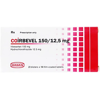 Coirbevel 150/12.5mg Hasan điều trị tăng huyết áp hộp 2 vỉ x 14 viên