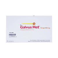 Galvus Met 50mg/1000mg Novartis hỗ trợ điều trị đái tháo đường típ 2 (Hộp 6 vỉ x 10 viên)