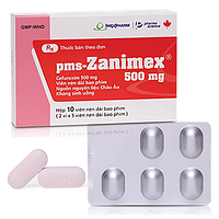Zanimex 500mg Imexpharm điều trị nhiễm trùng tai mũi họng (Hộp 2 vỉ x 5 viên)