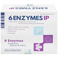 6Enzymes IP Mediphar USA Men vi sinh hỗ trợ tiêu hóa (Hộp 20 ống x 10ml)