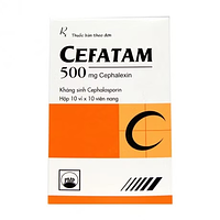 Cefatam 500mg điều trị nhiễm khuẩn (Hộp 10 vỉ x 10 viên)