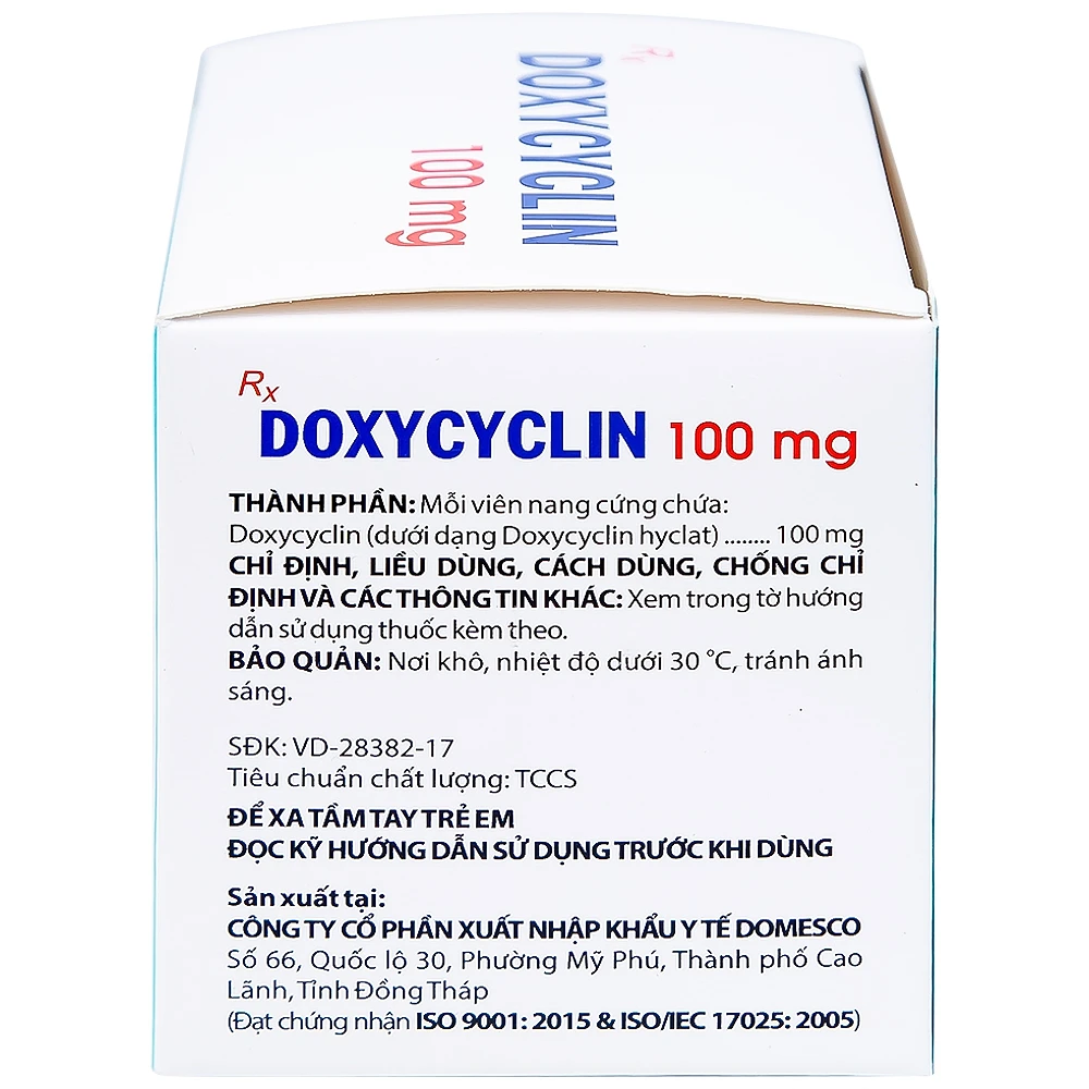 THUỐC DOXYCYCLINE 100MG ĐƯỢC TƯ VẤN TRONG ĐIỀU TRỊ BỆNH GIANG MAI