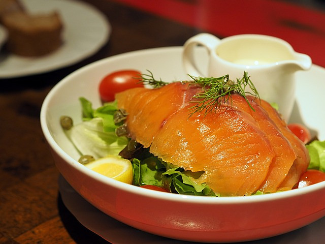 Free Smoked Salmon Salad Salmon photo and picture
