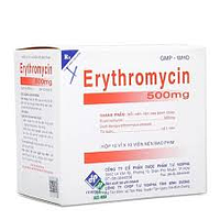 Thuốc Erythromycin 500mg Vidipha điều trị nhiễm khuẩn (10 vỉ x 10 viên)