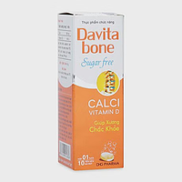Viên nén sủi bọt Davita Bone DHG phòng và điều trị loãng xương, nhuyễn xương (tuýp 10 viên)