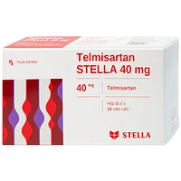 Telmisartan Stella 40mg dùng để điều trị tăng huyết áp và phòng ngừa bệnh tim mạch (3 vỉ x 10 viên)