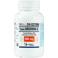 Ursodiol C 500mg điều trị xơ gan ứ mật, làm tan sỏi mật, viên nén  (CHAI 100VIEN)