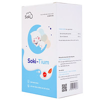 Soki-Tium bột hòa tan (12 gói x 3g) hỗ trợ giấc ngủ ngon và tăng cường sức đề kháng.