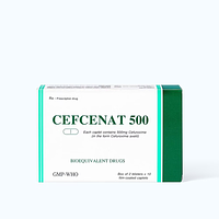 Cefcenat 500mg kháng sinh điều trị nhiễm khuẩn (Hộp 2 vỉ x 10 viên)