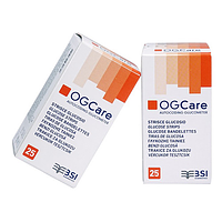 Ogcare que thử đường huyết giúp đo nồng độ đường trong máu hộp 25 que