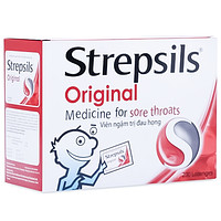 Viên ngậm Strepsils Original Reckitt Benckiser dùng cho việc điều trị viêm họng (100 gói x 2 viên)
