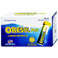 Hadiphar Oresol Pluz bổ sung điện giải hộp 10 tuýp x 10 viên