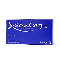 Xatral XL 10mg điều trị tình trạng phì đại lành tính tuyến tiền liệt hộp 1 vỉ x 30 viên nén phóng thích kéo dài