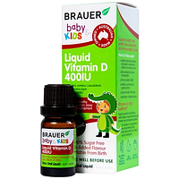 BRAUER LIQUID VITAMIN D 400IU - Bổ Sung Vitamin D Hỗ Trợ Phát Triển Xương Cho Trẻ Em (Chai 10ml).