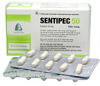 Thuốc Sentipec 50mg Boston trị chứng lo âu, rối loạn hành vi (5 vỉ x 10 viên)