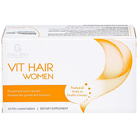 Vit Hair Women Galien hỗ trợ giảm rụng tóc dành cho nữ giới (Hộp 4 vỉ x 15 viên)