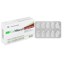CoMiaryl 2mg/500mg điều trị đái tháo đường tuýp 2 hộp 3 vỉ x 10 viên