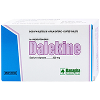 Dalekine 200mg Danapha điều trị động kinh (Hộp 4 vỉ x 10 viên)