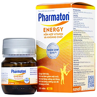 Pharmaton Energy Bổ Sung Nhân Sâm G115 & Vitamin Khoáng Chất Hỗ Trợ Tăng Cường Năng Lượng 30 Viên