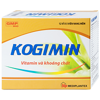 Kogimin Mediplantex viên nang mềm cung cấp vitamin và khoáng chất (12 vỉ x 5 viên)