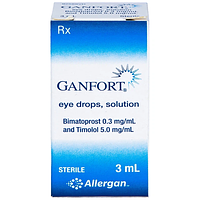 Ganfort thuốc nhỏ mắt điều trị Glaucoma góc mở, tăng nhãn áp chai 3ml