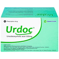 Urdoc 300mg điều trị sỏi mật và viêm túi mật hộp 8 vỉ x 10 viên
