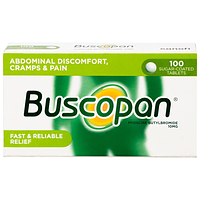 Buscopan 10mg Sanofi giảm co thắt cơ trơn đường sinh dục – tiết niệu (hộp 100 viên)