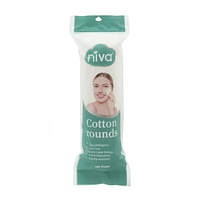 Bông tẩy trang Niva dạng tròn Giúp tẩy trang làm sạch da mặt (Túi 100 miếng)