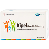Kipel 4mg Chewble dự phòng và điều trị hen phế quản mạn tính hộp 4 vỉ x 7 viên