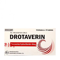 Drotaverin chống co thắt cơ trơn đường tiêu hóa (hộp 100 viên nén)