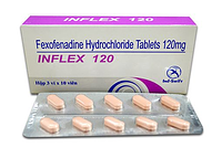 Thuốc chống dị ứng INFLEX 120 hộp 3 vỉ x 10 viên