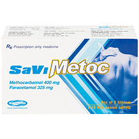 SaViMetoc Caps F.C 325mg/400mg trị đau lưng, trật khớp hộp 3 vỉ x 10 viên